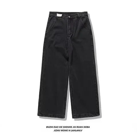 New Retro wash Southpole Jeans Loose Jeans Men's and Women's Y2K Harajuku Gothic Hip Hop Skateboard Pants Streetwear women