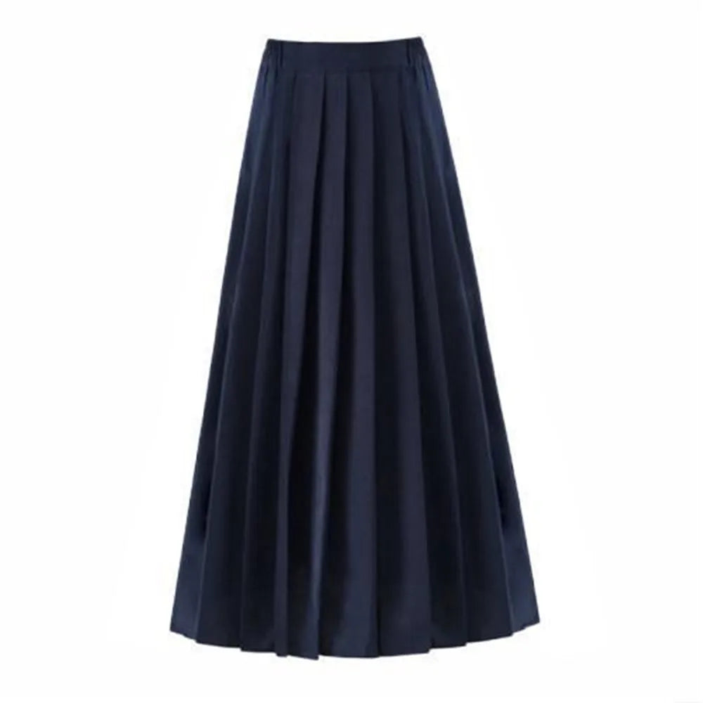 2026 Fashion New Pleated Skirts Women S-5XL Vintage Young Basic Leisure Korean All-match Autumn High Waist Female College Clothe