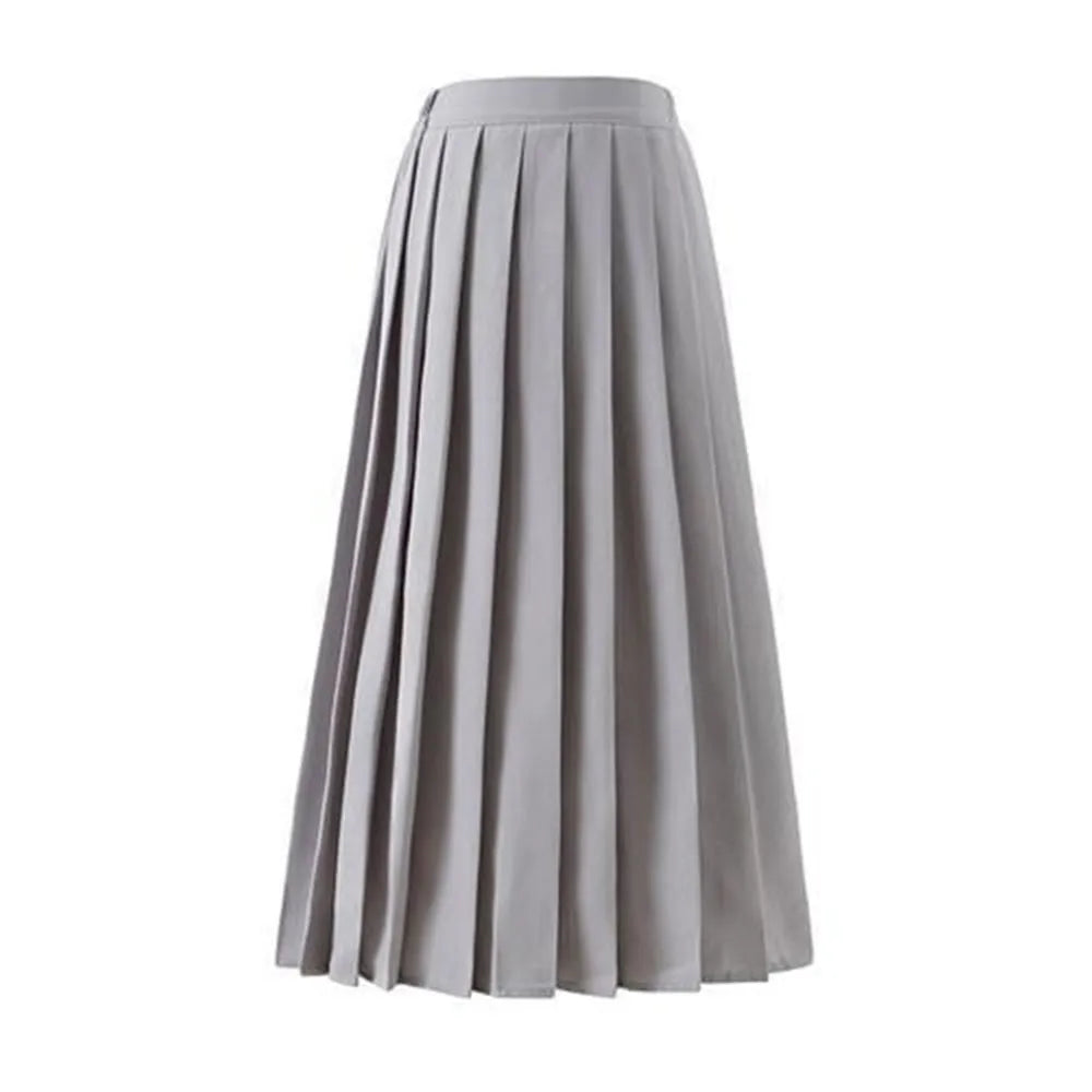 2026 Fashion New Pleated Skirts Women S-5XL Vintage Young Basic Leisure Korean All-match Autumn High Waist Female College Clothe