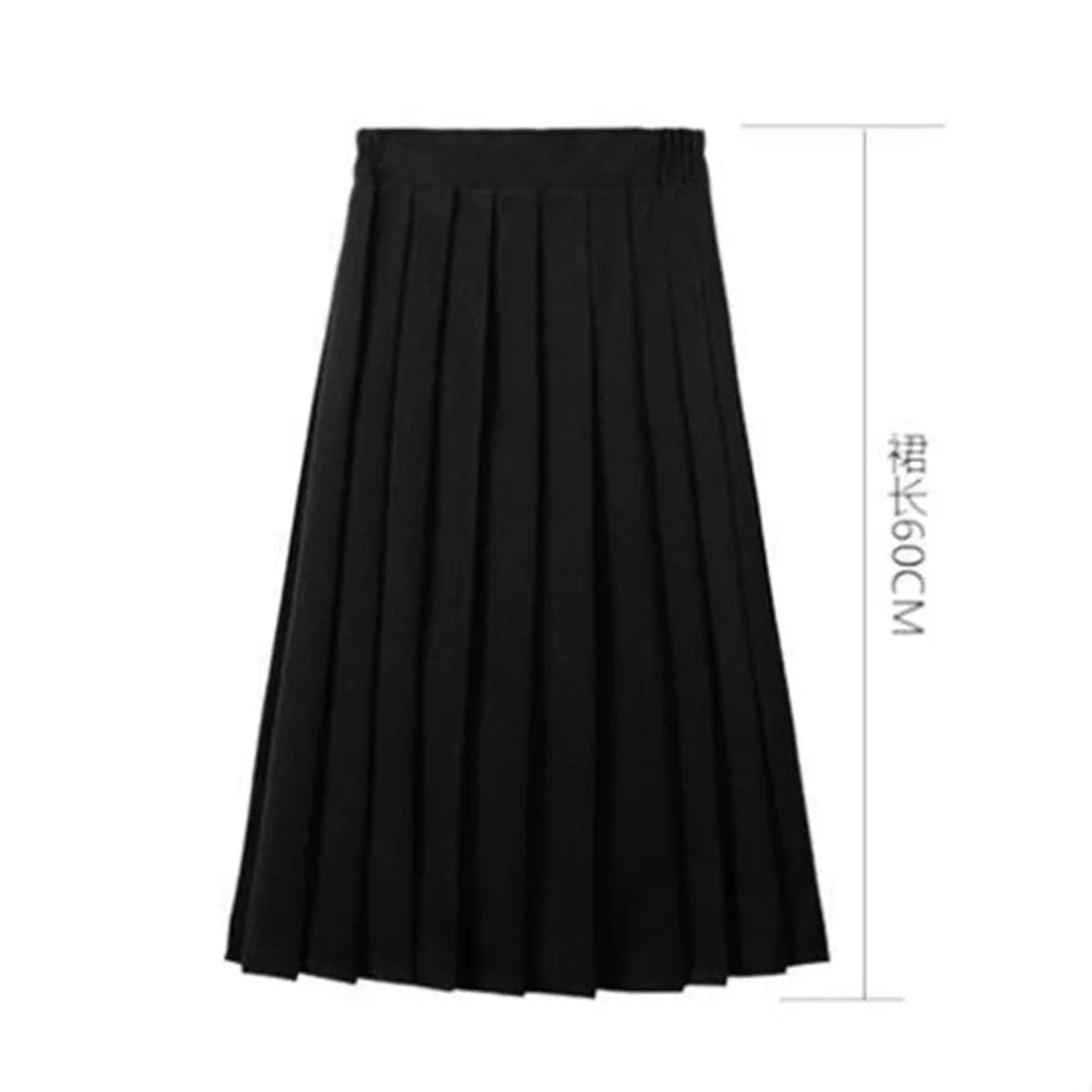 2026 Fashion New Pleated Skirts Women S-5XL Vintage Young Basic Leisure Korean All-match Autumn High Waist Female College Clothe